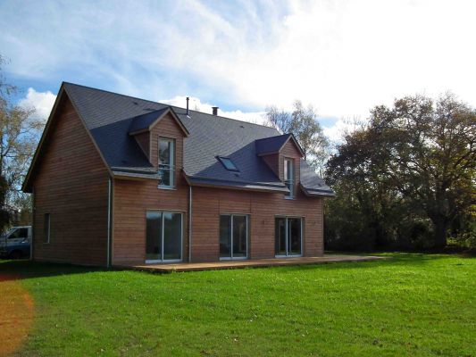 Faire la conception d'une maison bois en Normandie.