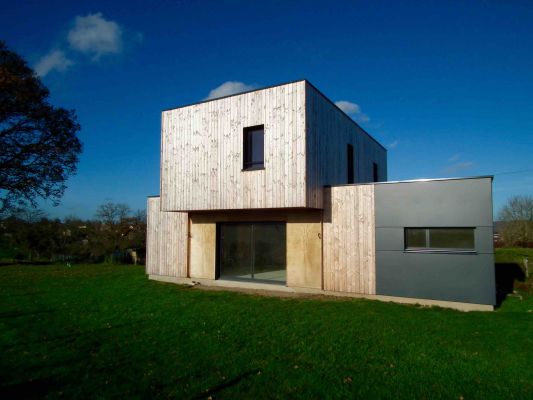 Concevoir une maison design RT2012 en bois, proche de Caen, 14.